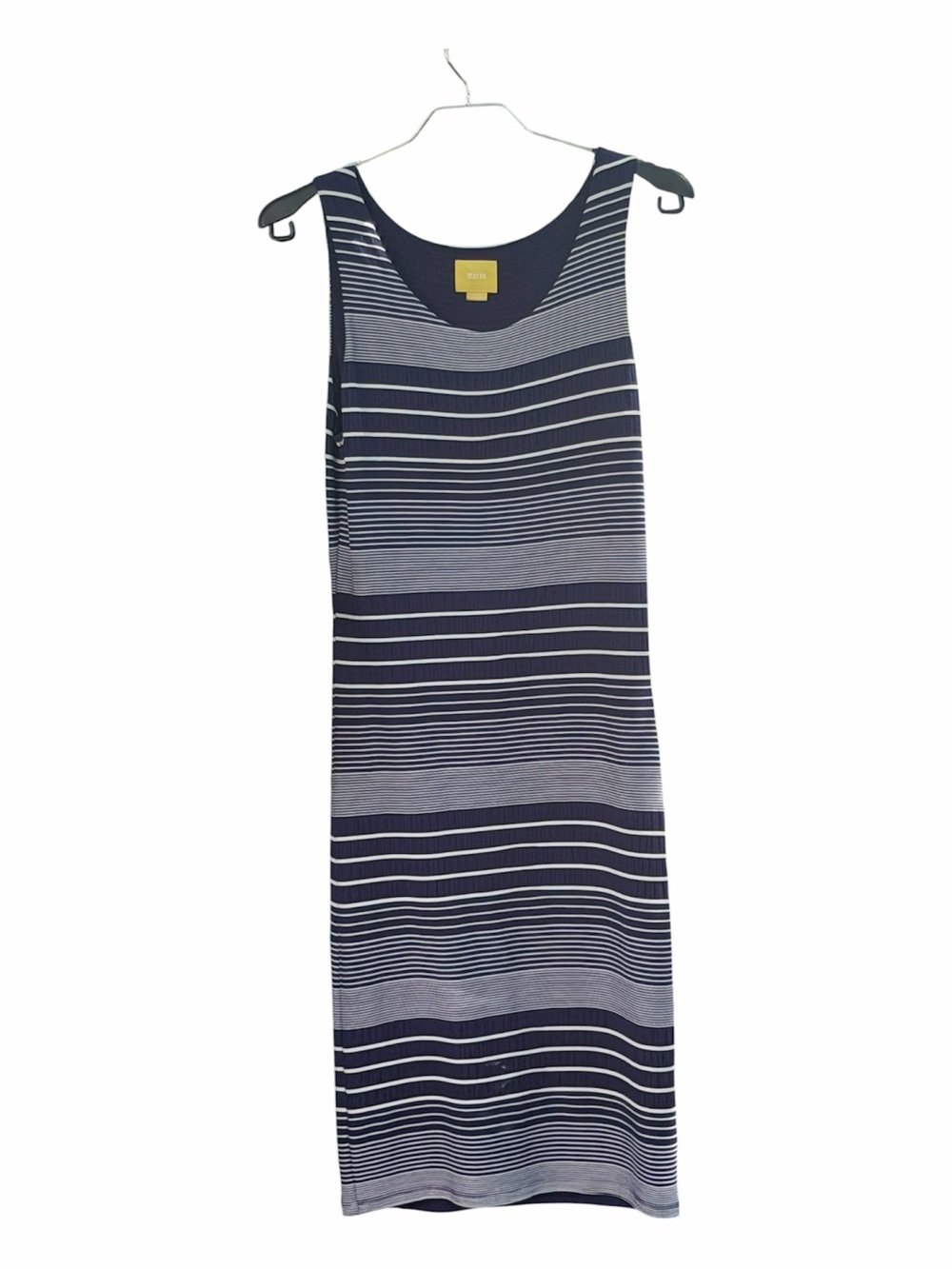 Maeve by Anthropologie Navy & White Striped Sleeveless Maxi Dress- Large- lined